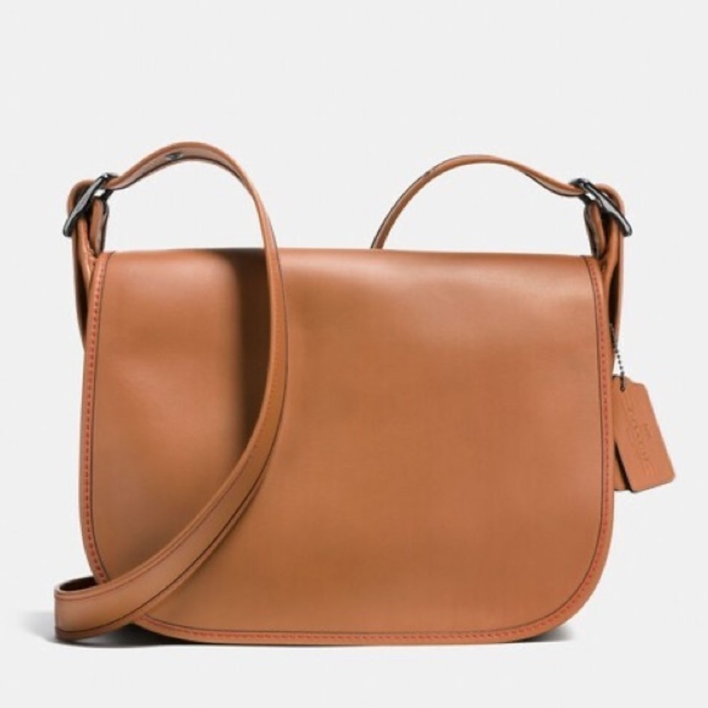 Coach 23 Limited Edition 55298 Leather Flap Saddle Bag